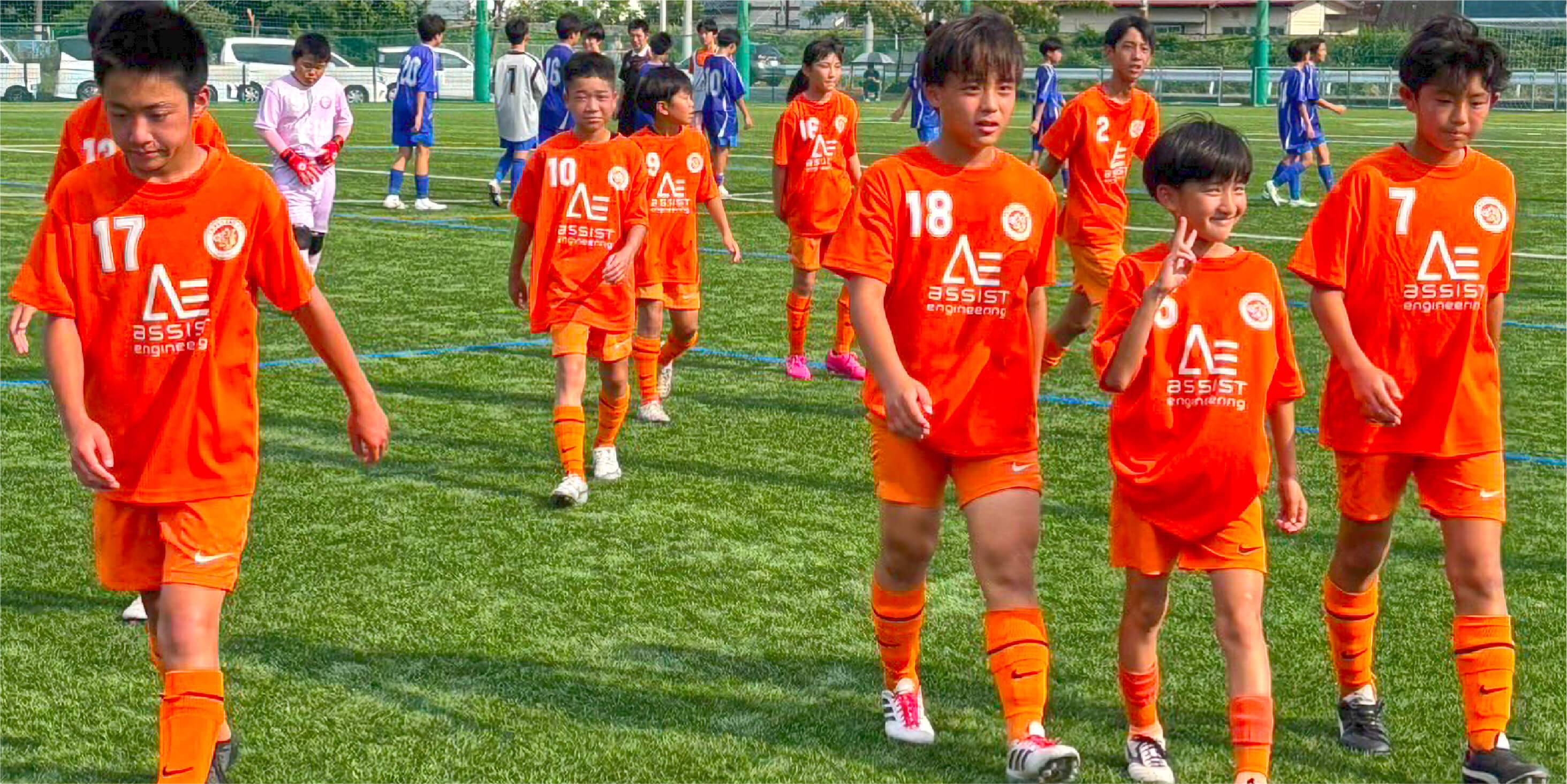 選手の子供達の写真